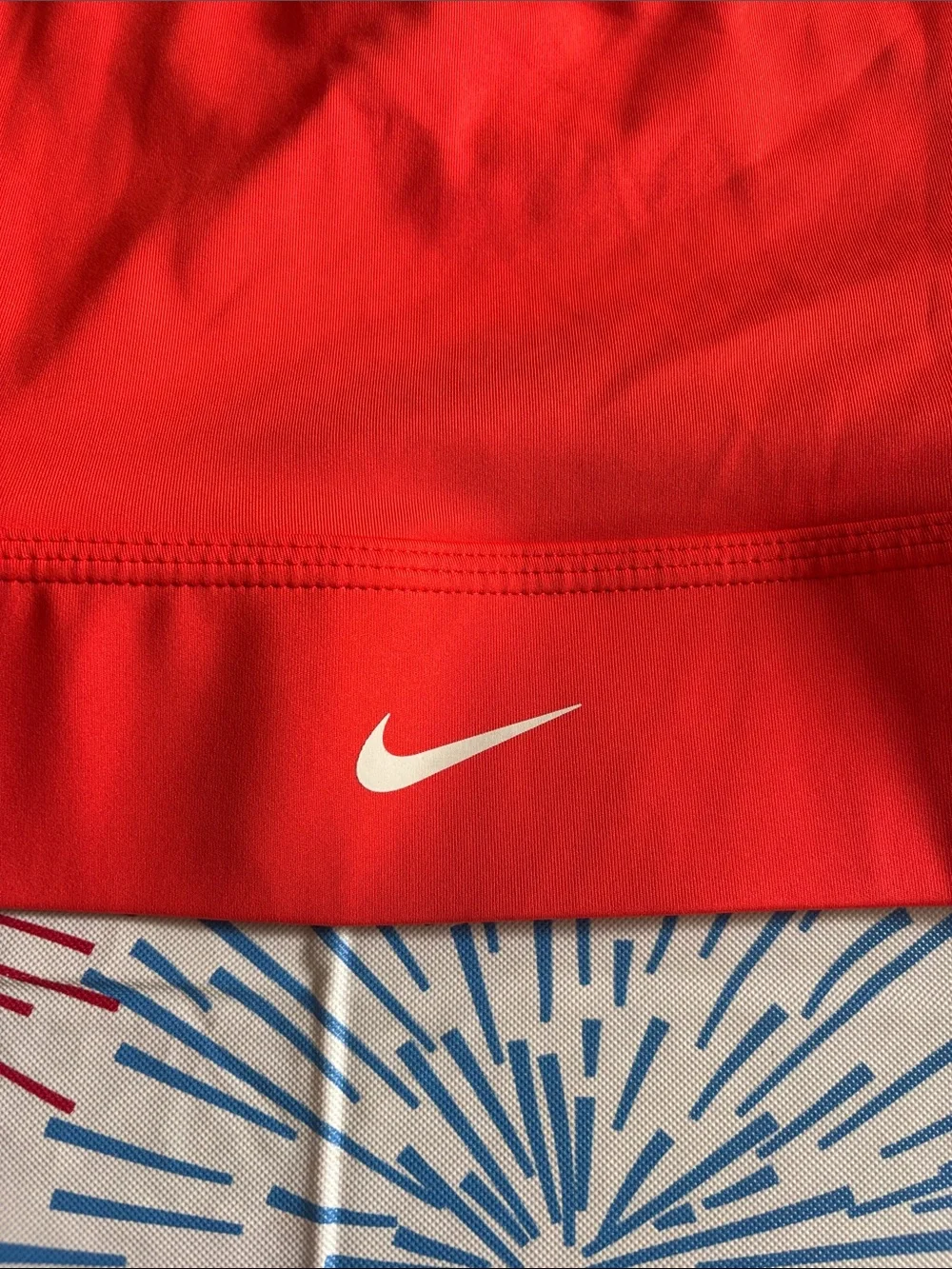 ORANGE NIKE SPORTS BRA